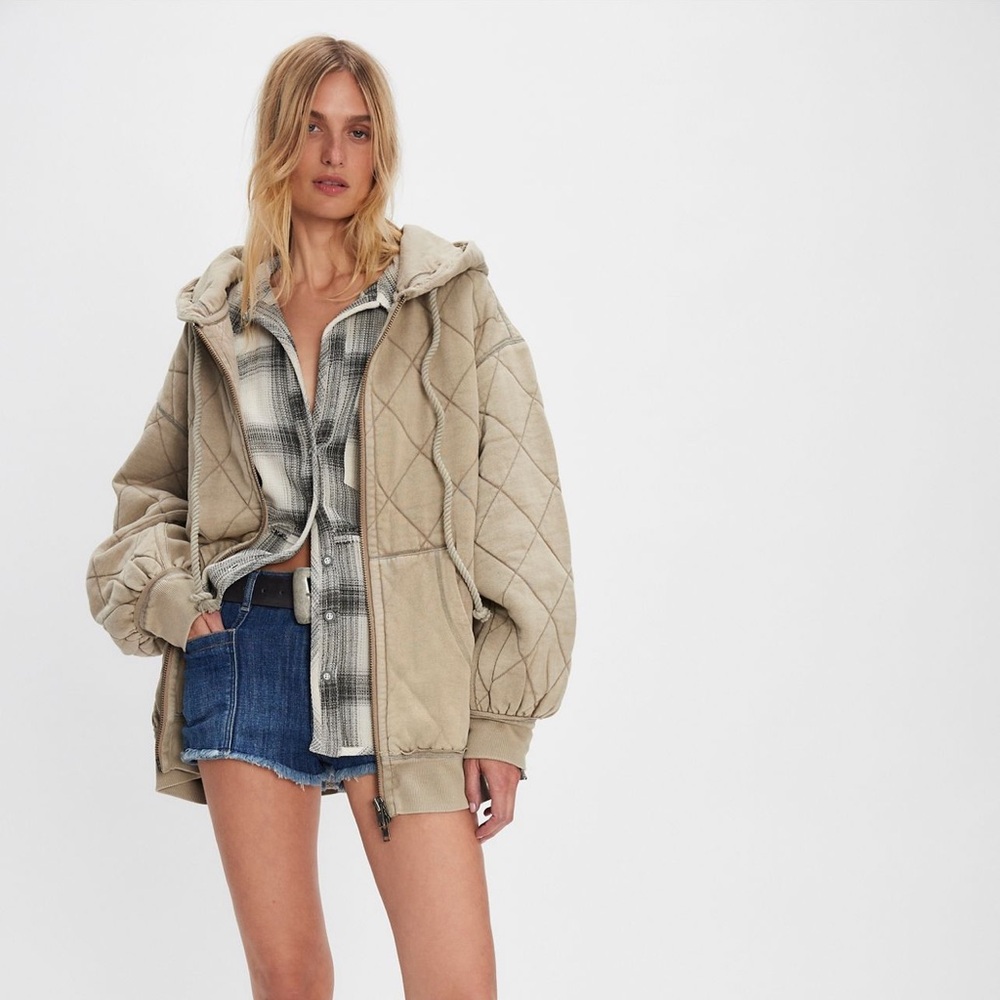 NWT- Free People We The Free Quilted Cardigan